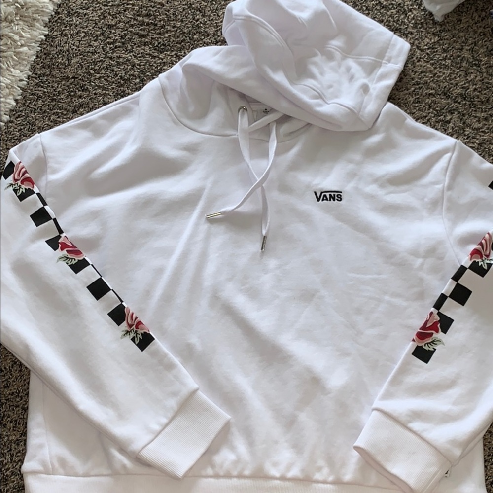 VANS white hoodie NEVER WORN